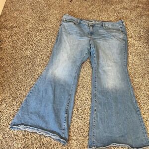 Torrid Jeans Womens 26T Perfect Super Flare Vintage Stretch Blue Denim